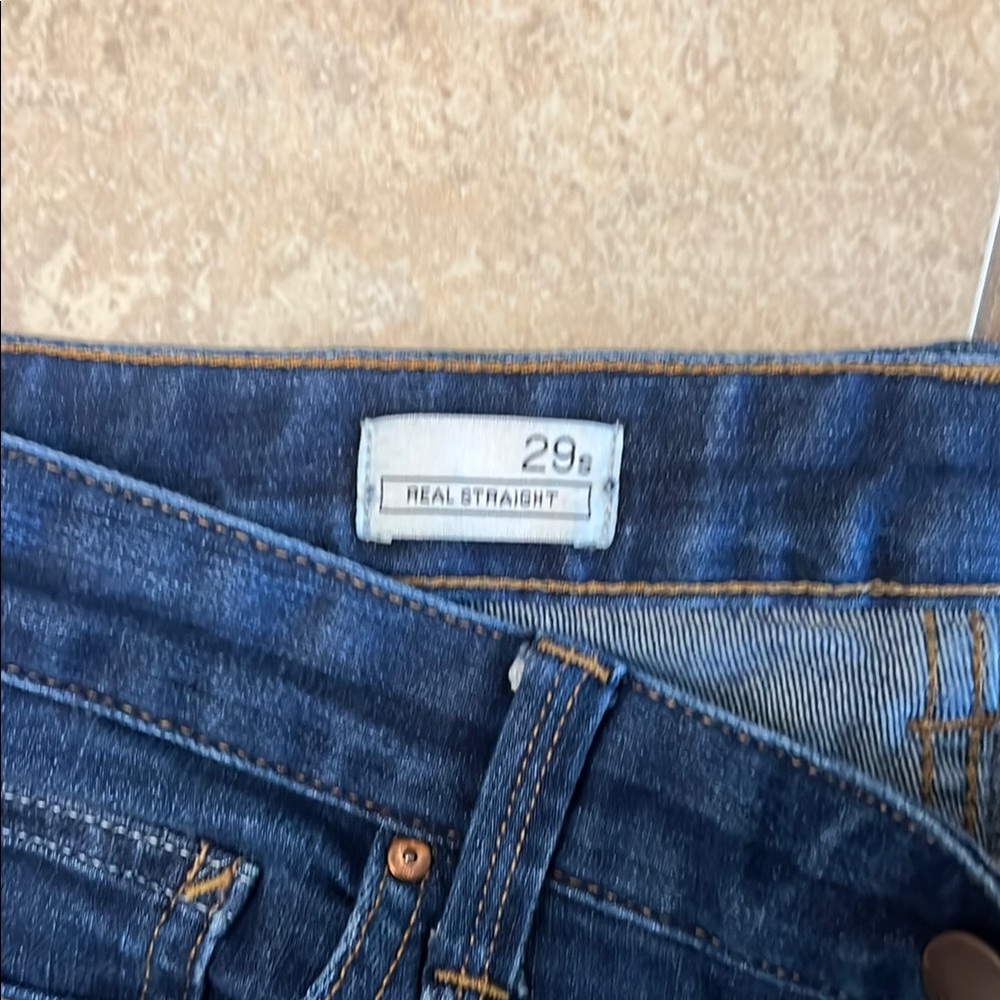 Classic Blue Straight Leg Women's Jeans - Picture 3 of 5